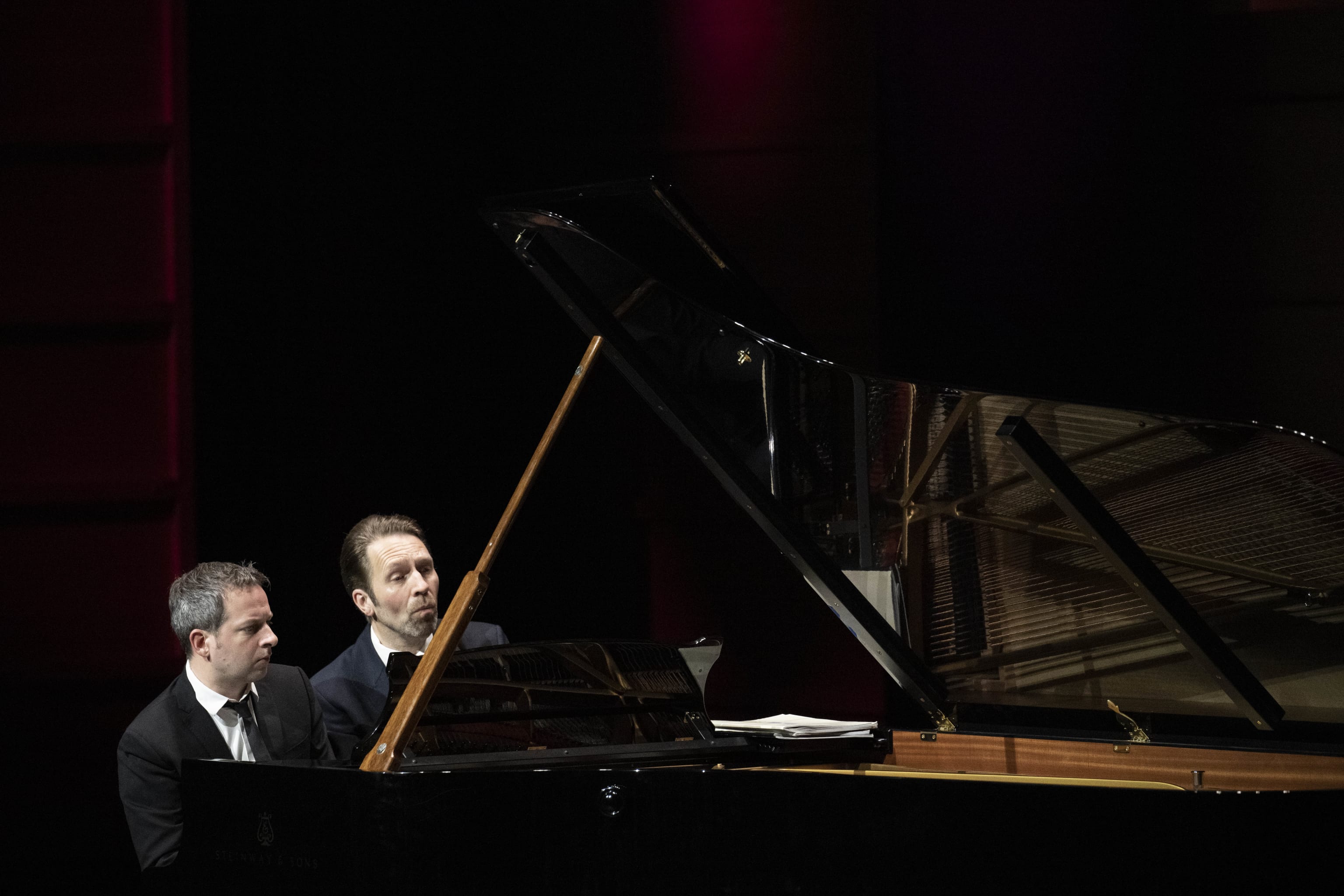 Leif Ove Andsnes & Bertrand Chamayou. Foto: Thor Brødreskift